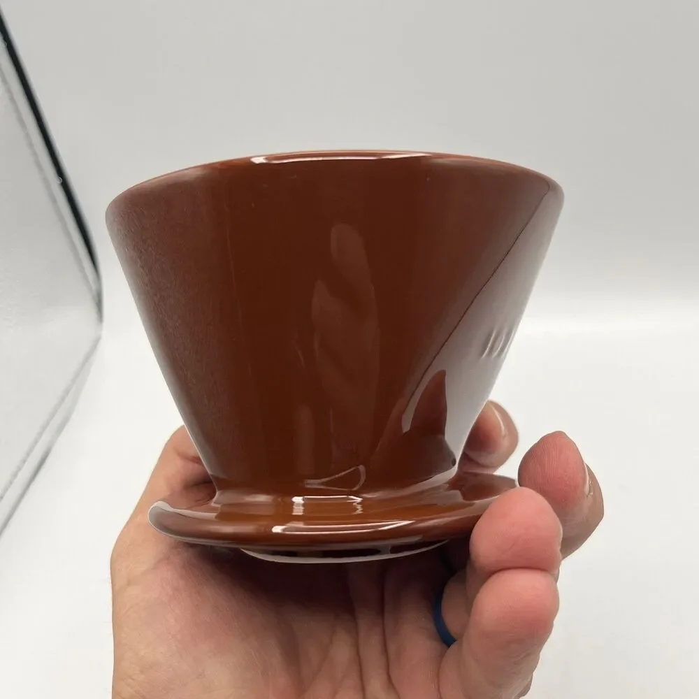 DOWAN Pour over Coffee Dripper, Non Electric Pour over Coffee Maker Porcelain